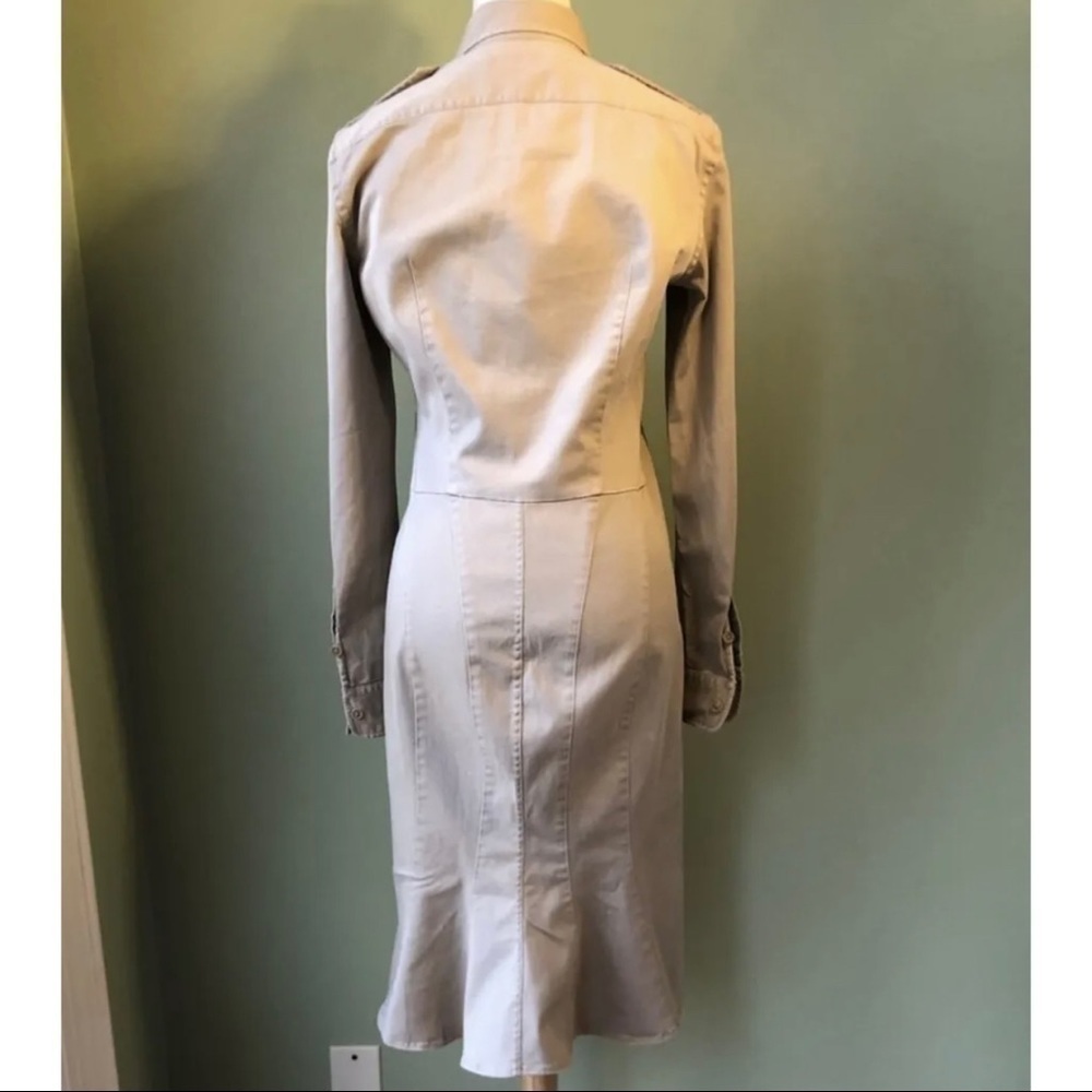 NWT Polo Ralph Lauren Sz 8 Beige Utility Military Shirt Dress Button Front NEW - Picture 10 of 13